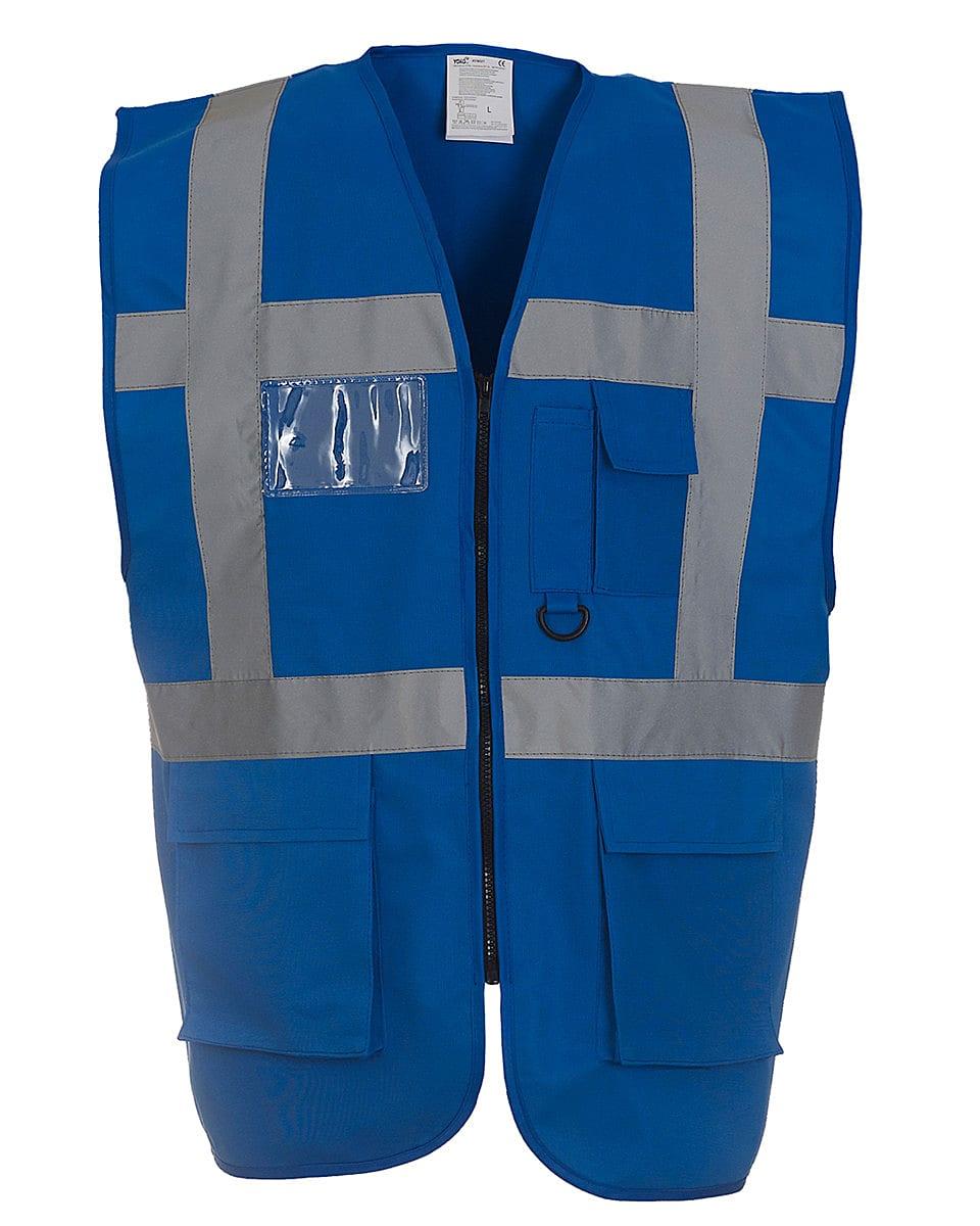Yoko Hi-Viz Executive Waistcoat in Royal Blue (Product Code: HVW801)
