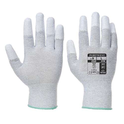 Portwest Antistatic PU Fingertip Gloves - A198
