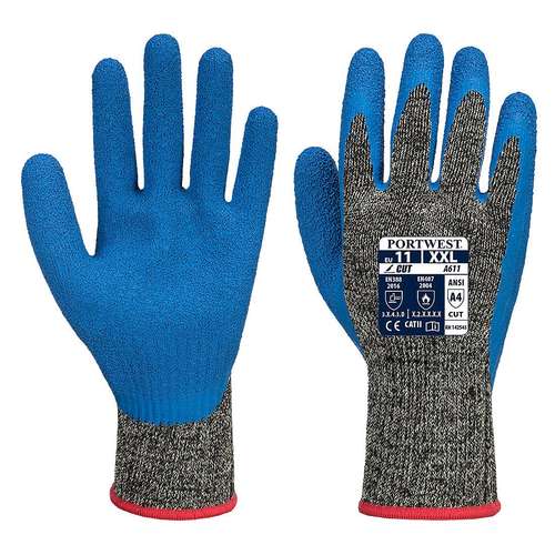 Portwest Aramid HR Cut Latex Gloves - A611