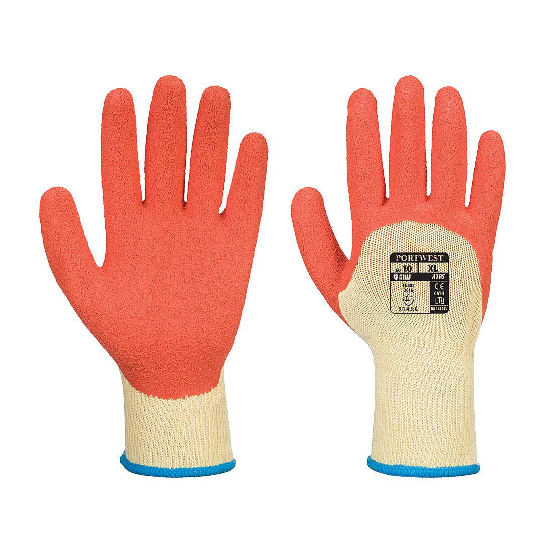Portwest Grip Xtra Gloves in Yellow / Orange (Product Code: A105)