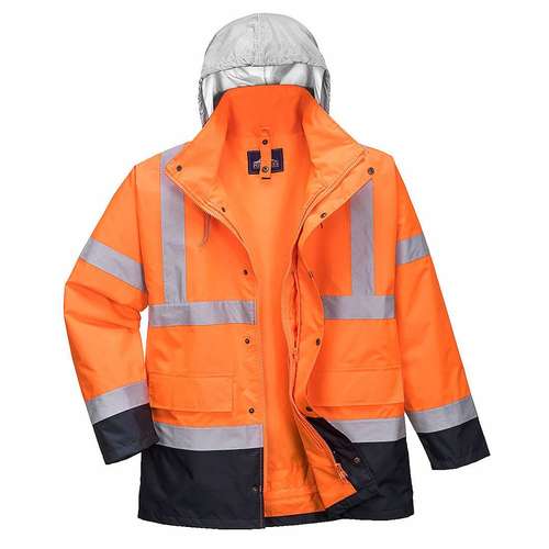 Portwest Hi-Viz 4-in-1 Contrast Traffic Jacket - S471