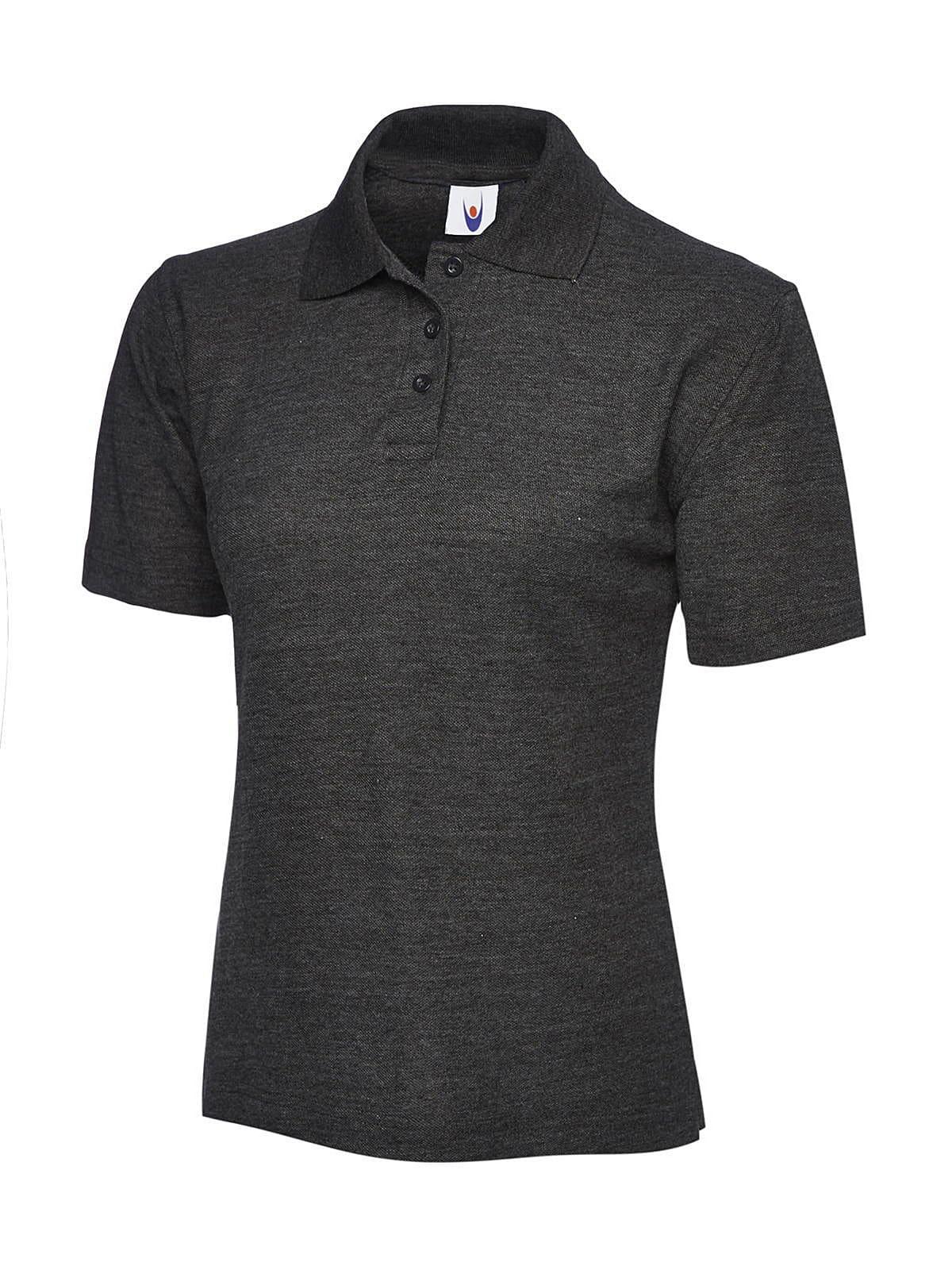 Uneek 220GSM Womens Polo Shirt in Charcoal (Product Code: UC106)