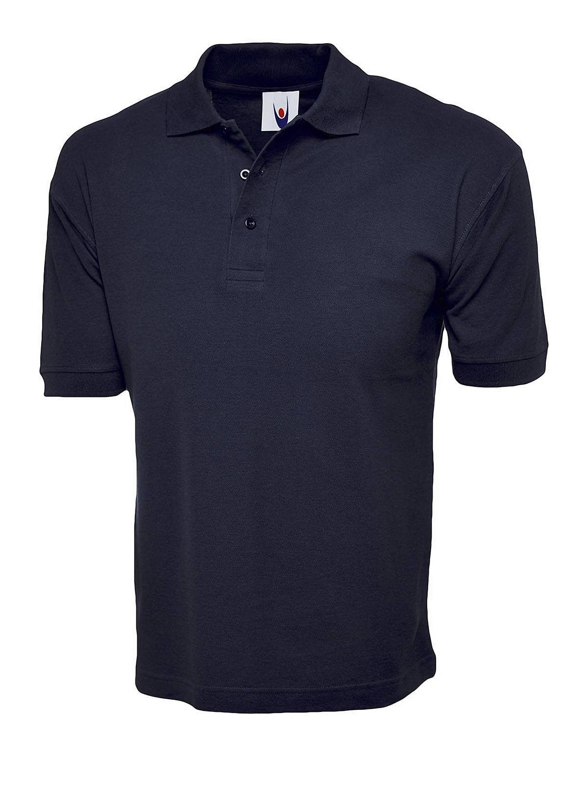 Polo shirt shop navy blue plain