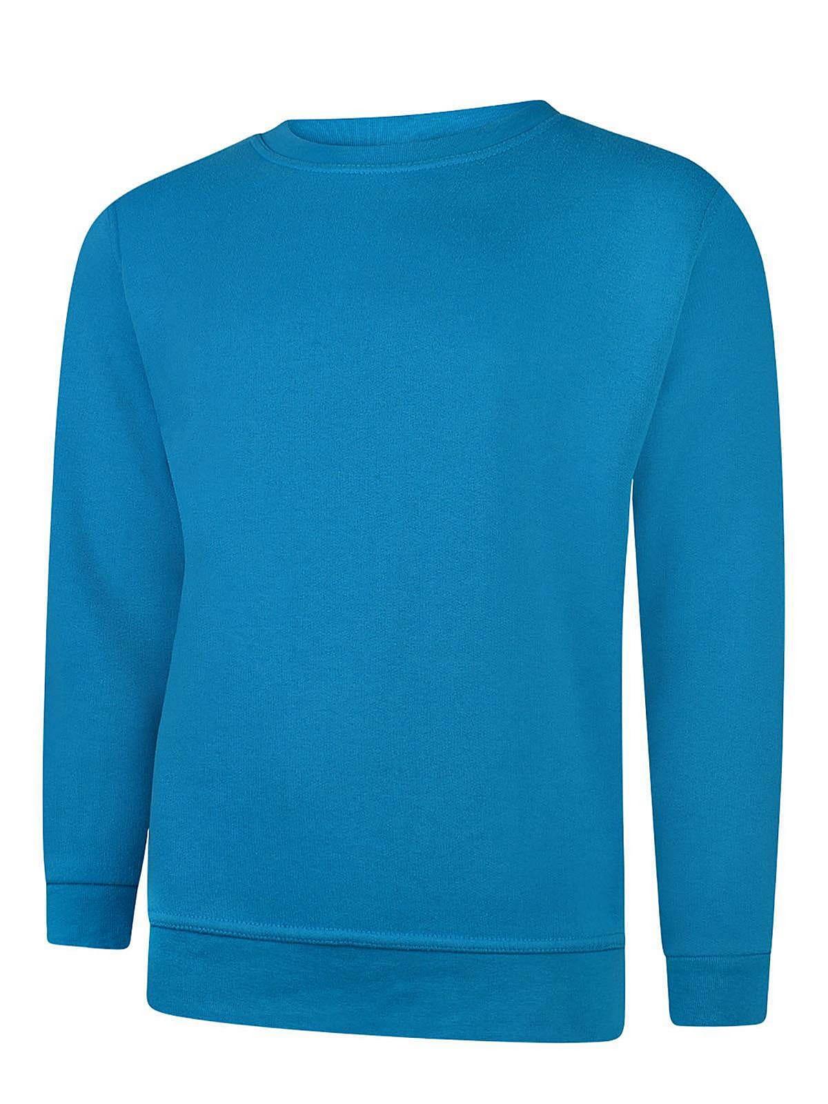 Uneek 300GSM Classic Sweatshirt in Sapphire Blue (Product Code: UC203)