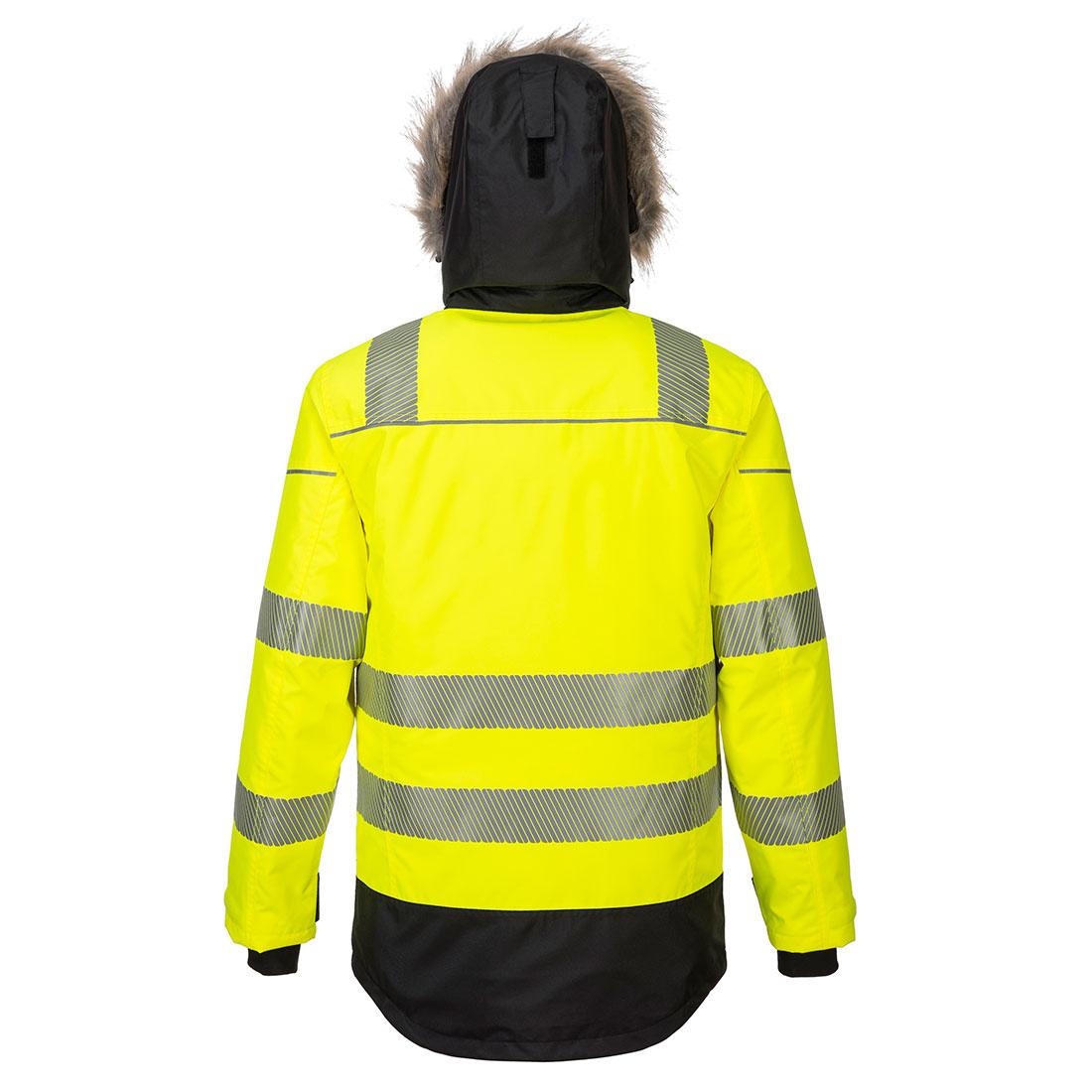 Portwest PW3 Hi-Vis Winter Parka Jacket in Yellow (Product Code: PW369)
