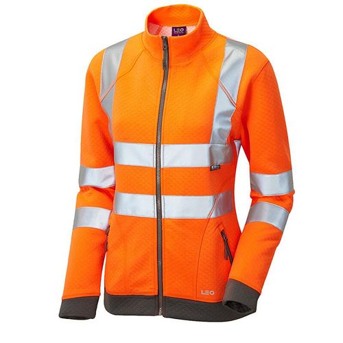 Leo Hollicombe ISO 20471 Class 2 Women's Sweatshirt Orange