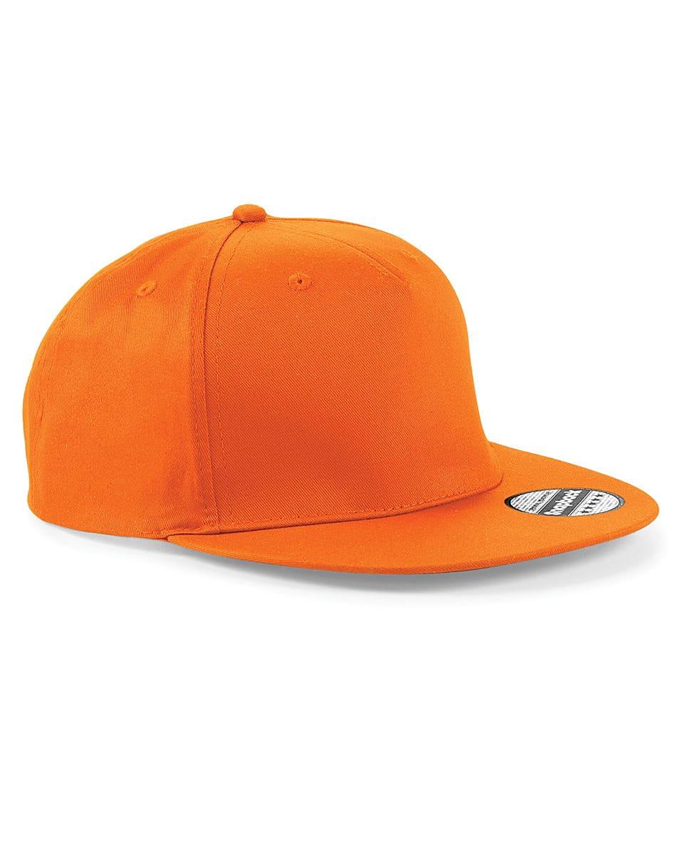 Beechfield Snapback Rapper Cap in Orange (Product Code: B610)