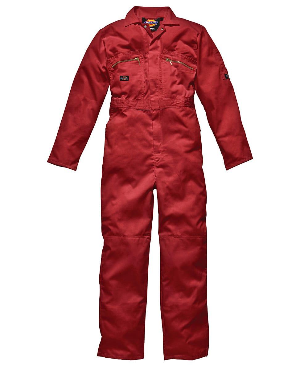 Dickies Redhawk Zip Front Coverall Regular in Red (Product Code: WD4839R)