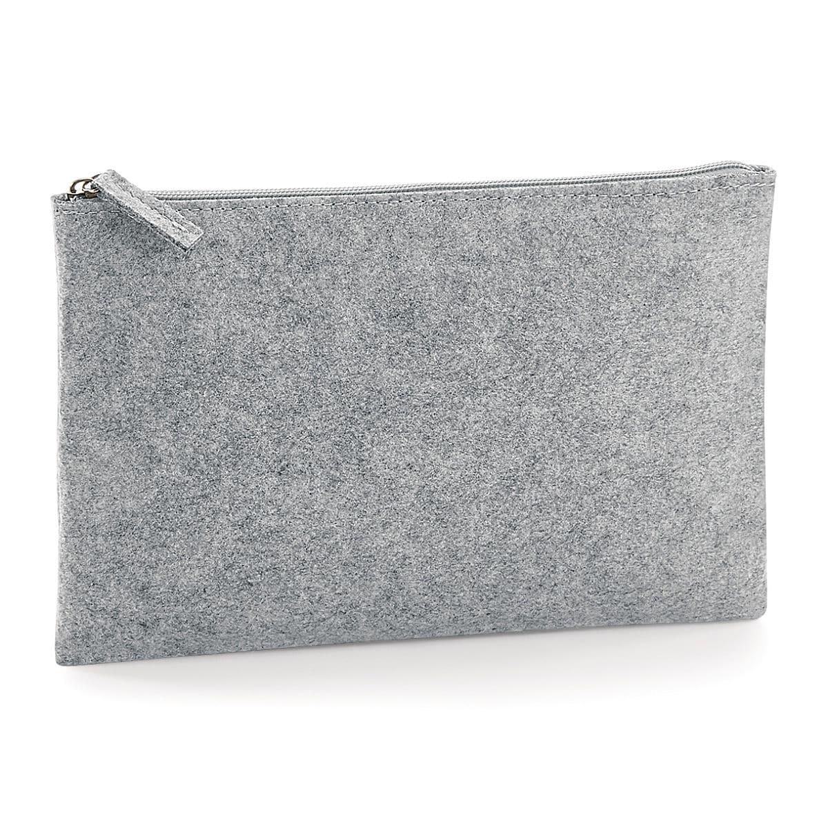 Bagbase Felt Accessory Pouch in Grey Melange (Product Code: BG725)