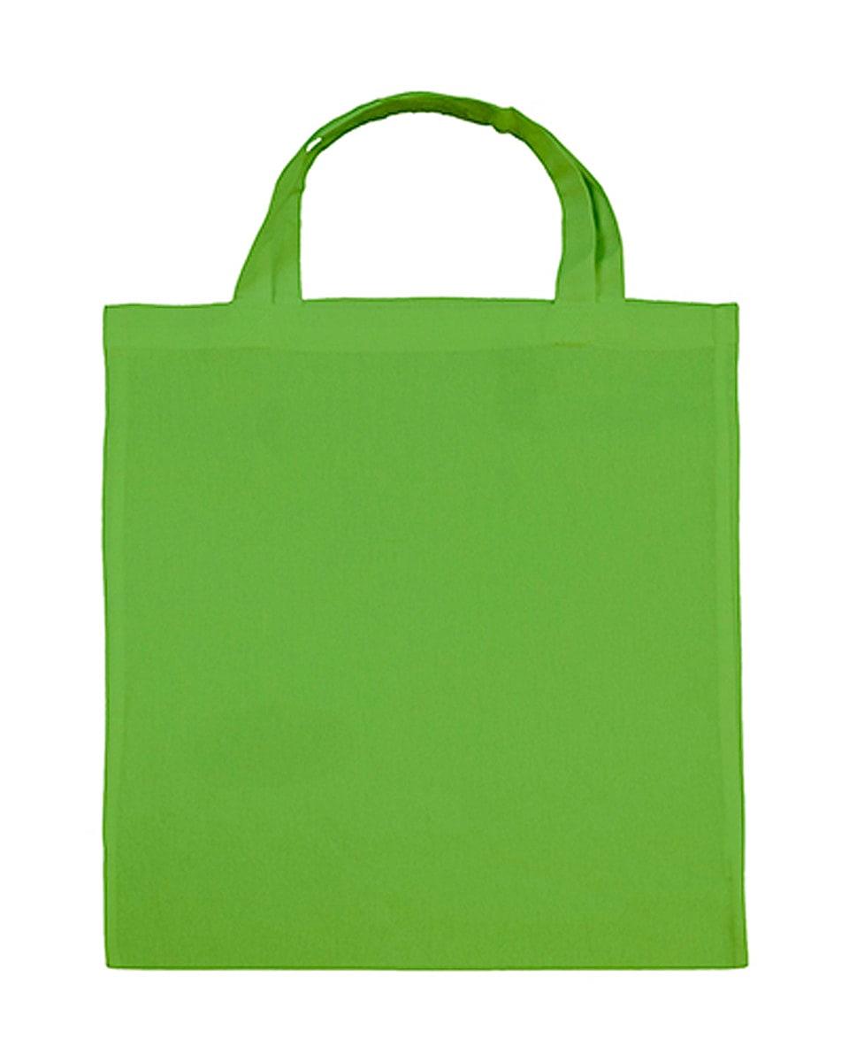 Jassz Bags Cedar Cotton Short-Handle Shopper in Lime (Product Code: 3842SH)