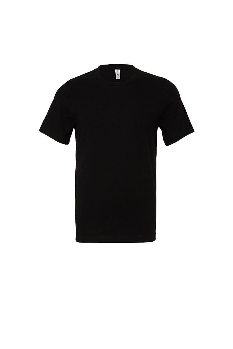 Bella Canvas Mens Jersey Heavyweight Crew T-Shirt in Black (Product Code: CA3091)