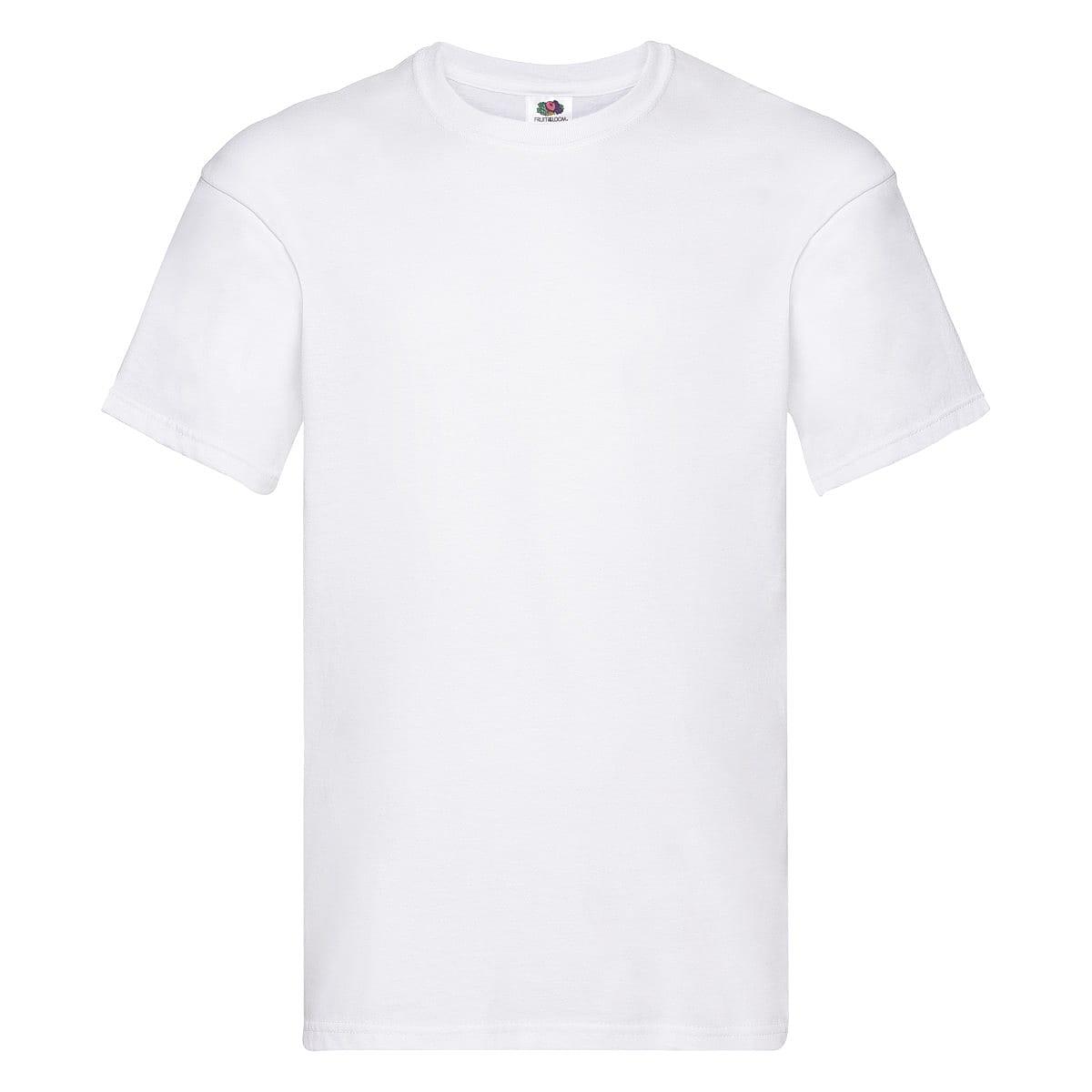 Fruit Of The Loom Original Full Cut T-Shirt in White (Product Code: 61082)