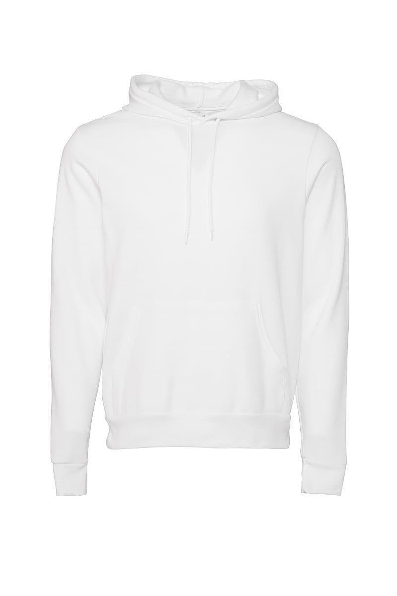 Bella Unisex Pullover Polycotton Fleece Hoodie in Digital White (Product Code: CA3719)