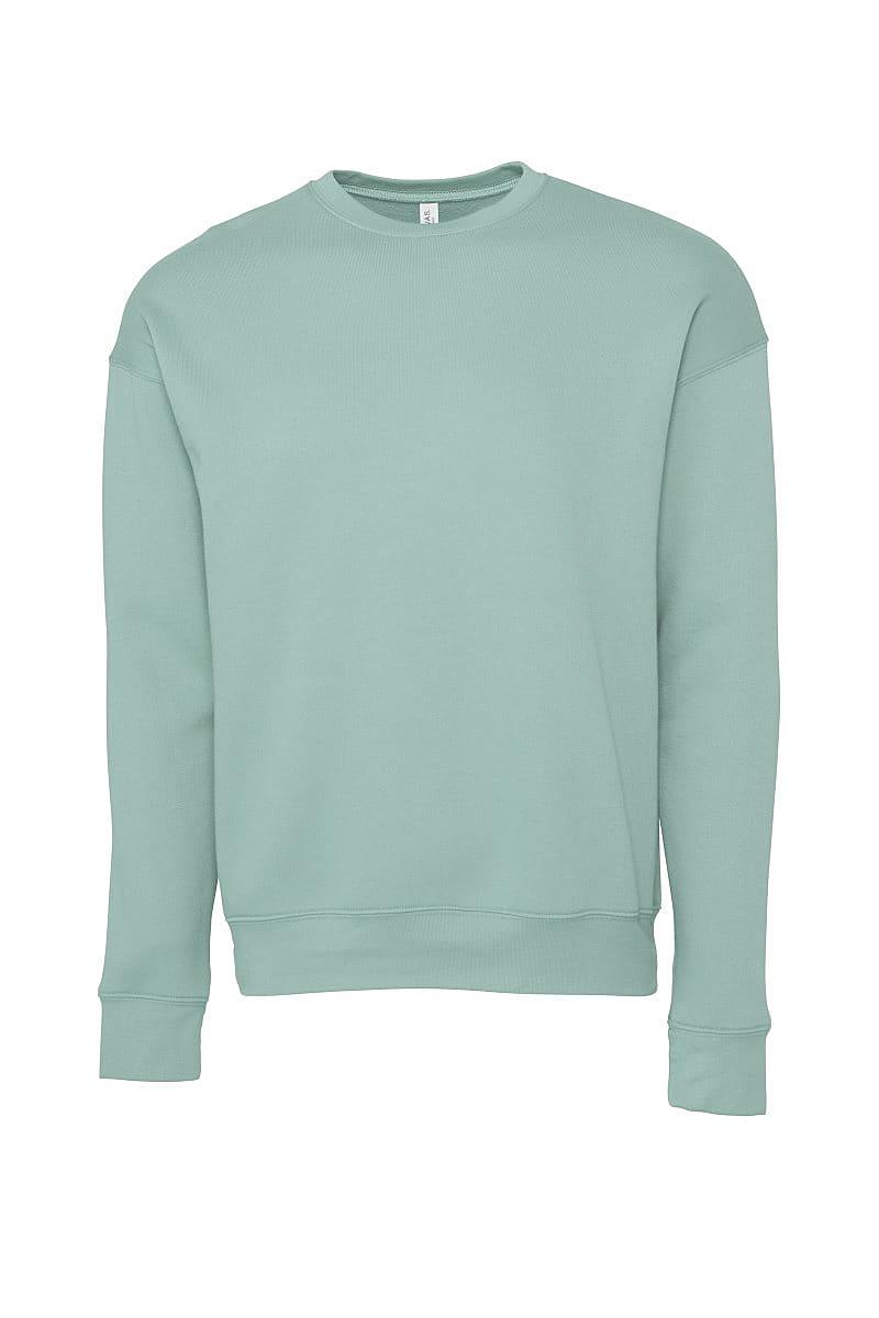 Bella Unisex Drop Shoulder Fleece Sweater in Dusty Blue (Product Code: CA3945)
