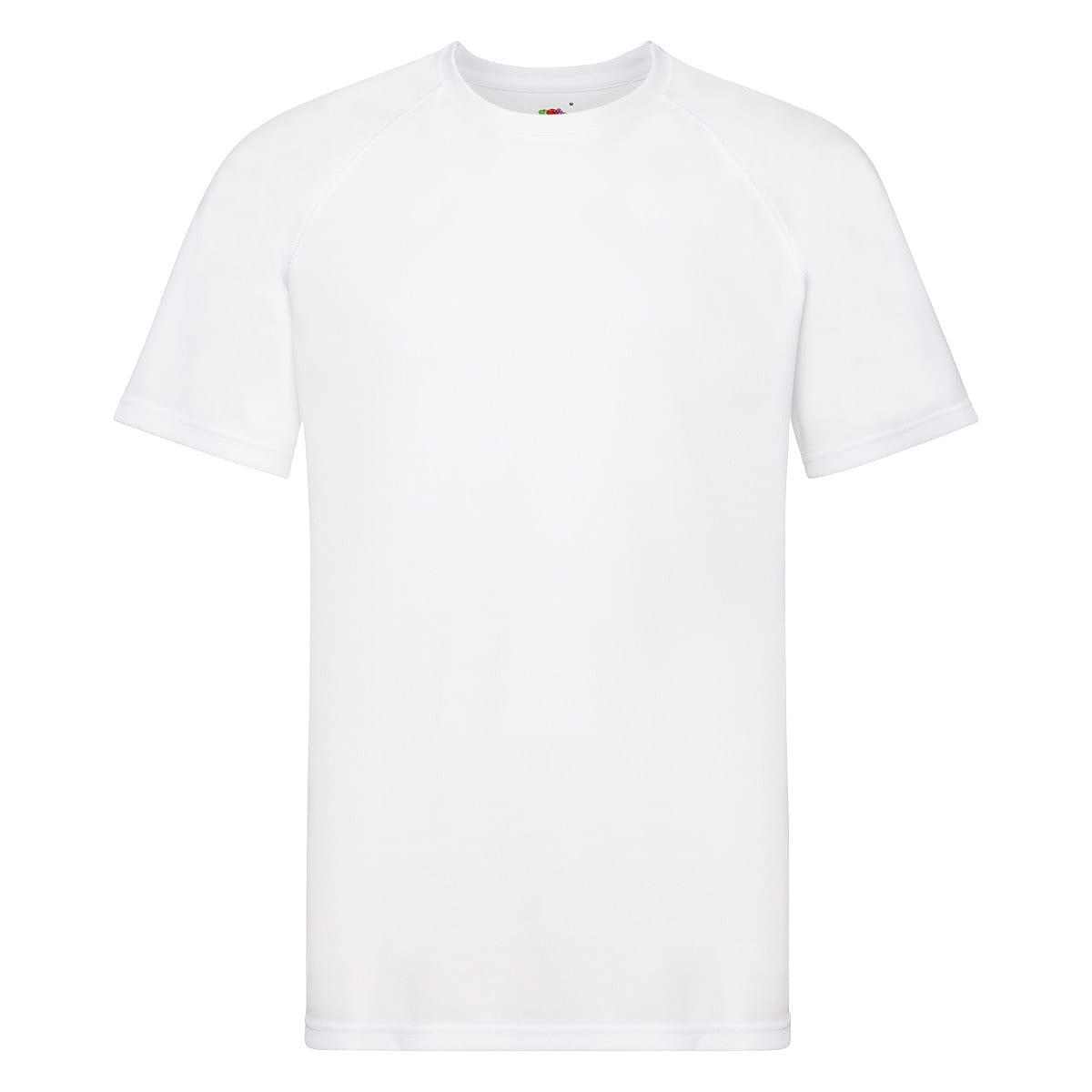 Fruit Of The Loom Mens Performance T-Shirt in White (Product Code: 61390)