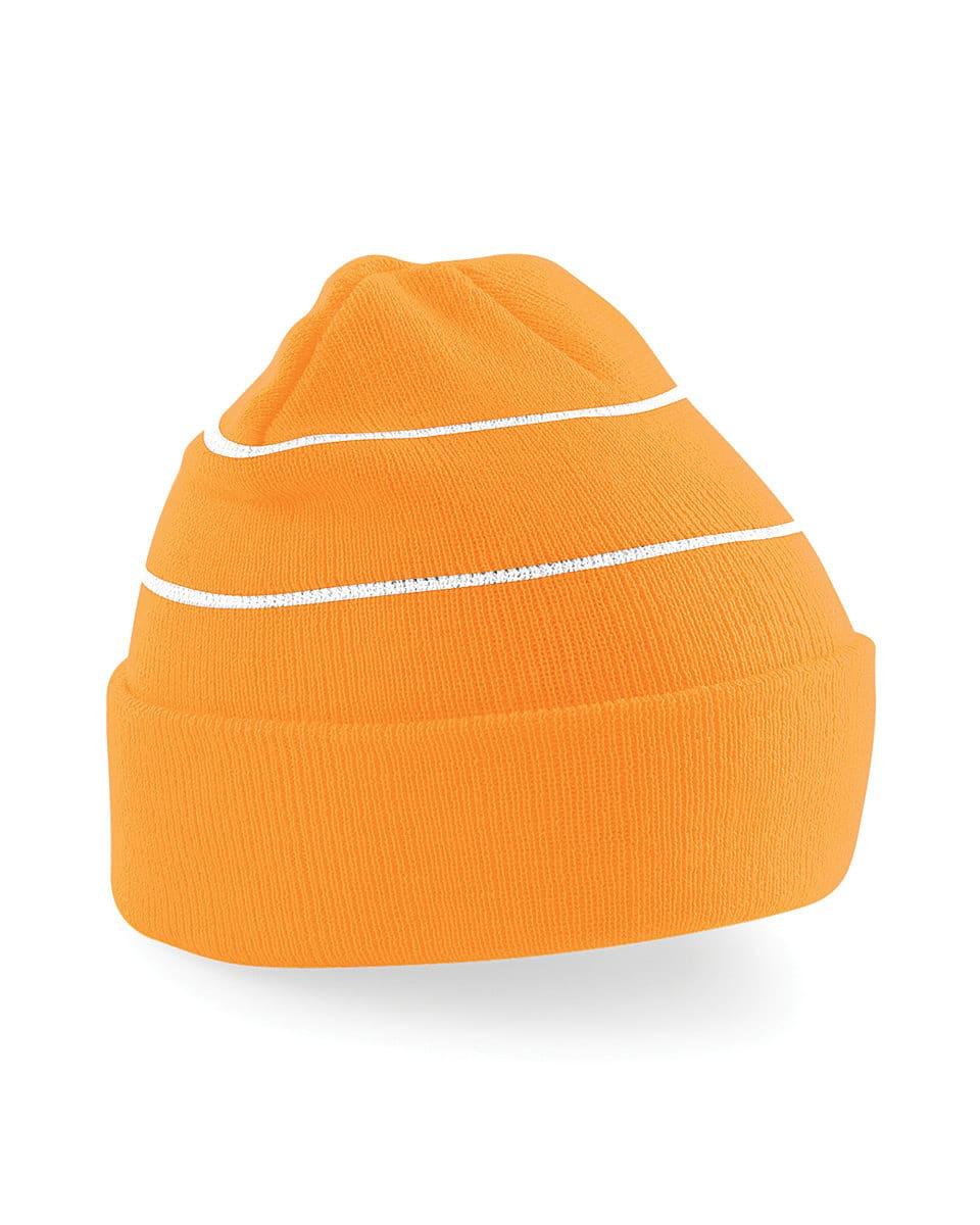 Beechfield Enhanced-Viz Knitted Hat in Fluorescent Orange (Product Code: B42)