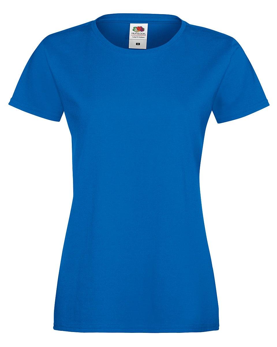 Fruit Of The Loom Womens Softspun T-Shirt in Royal Blue (Product Code: 61414)