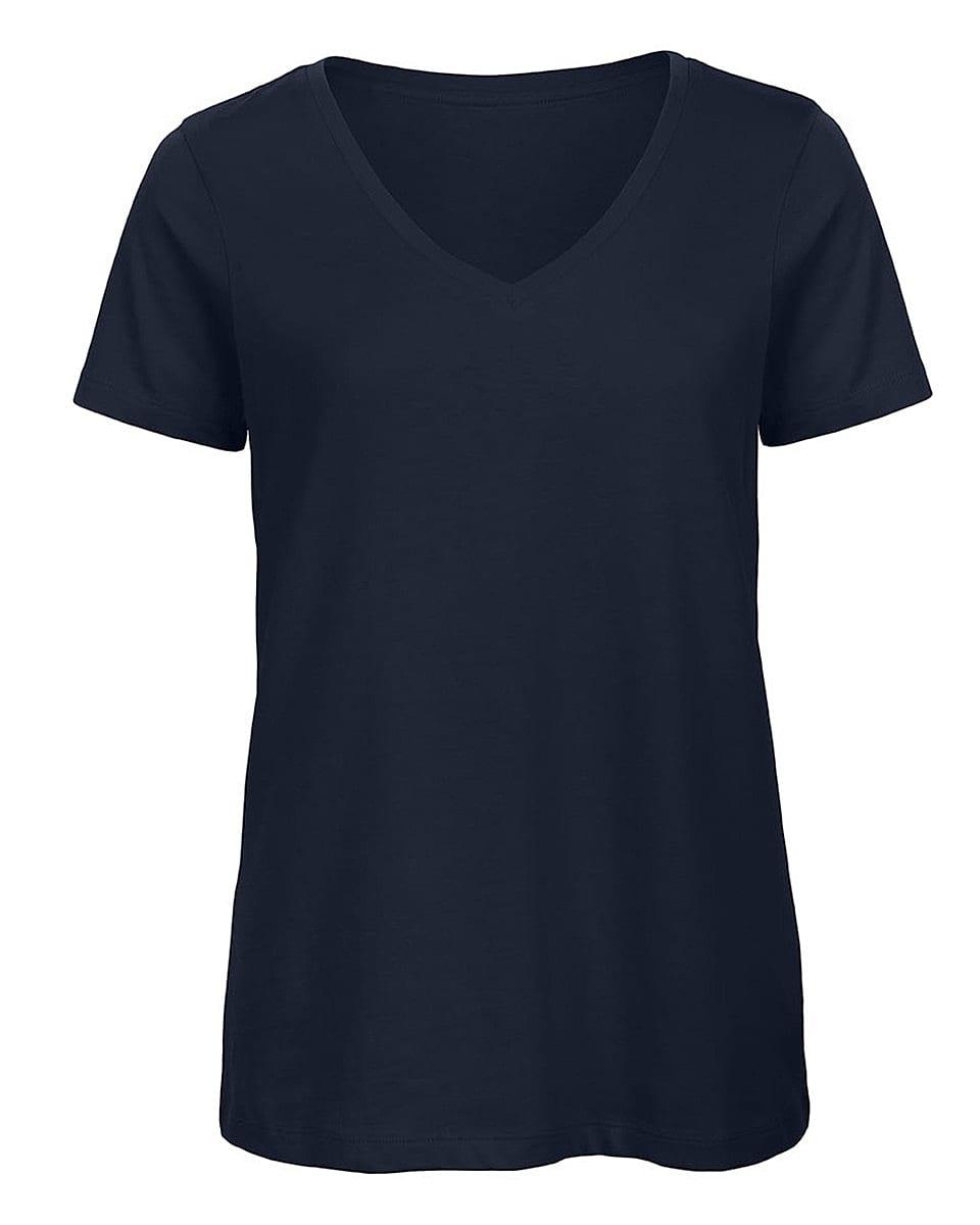 B&C Womens Inspire V-Neck T-Shirt in Navy Blue (Product Code: TW045)