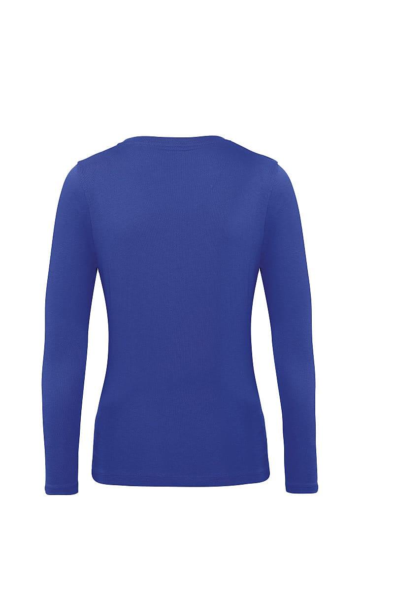 B&C Womens Inspire Long-Sleeve T-Shirt in Cobalt Blue (Product Code: TW071)