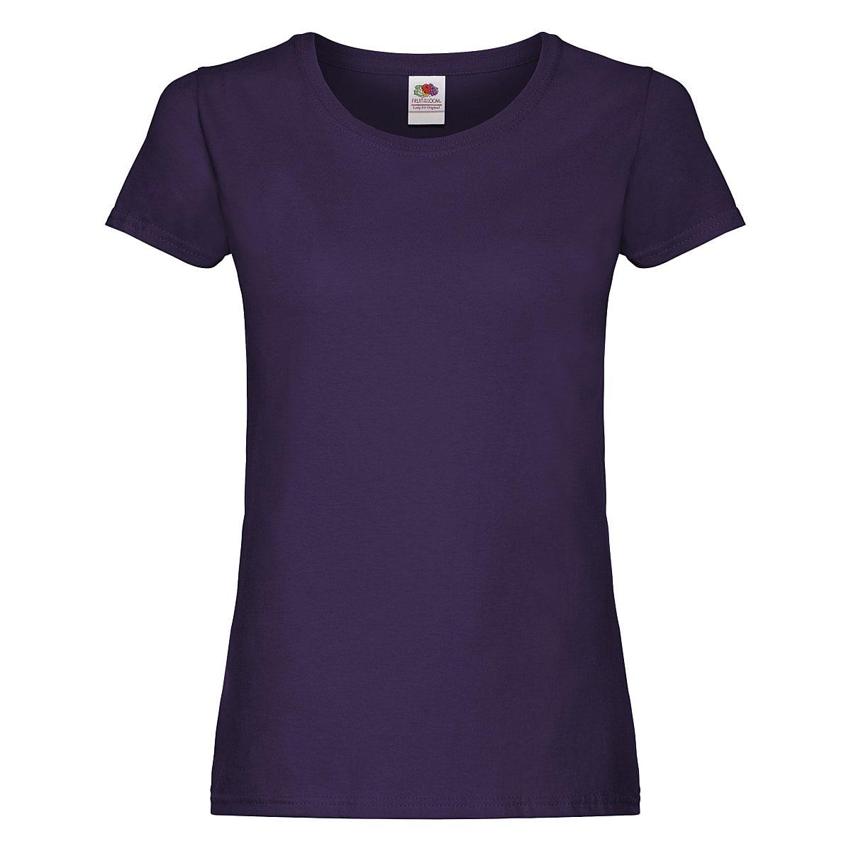 Fruit Of The Loom Lady Fit Original T-Shirt in Purple (Product Code: 61420)