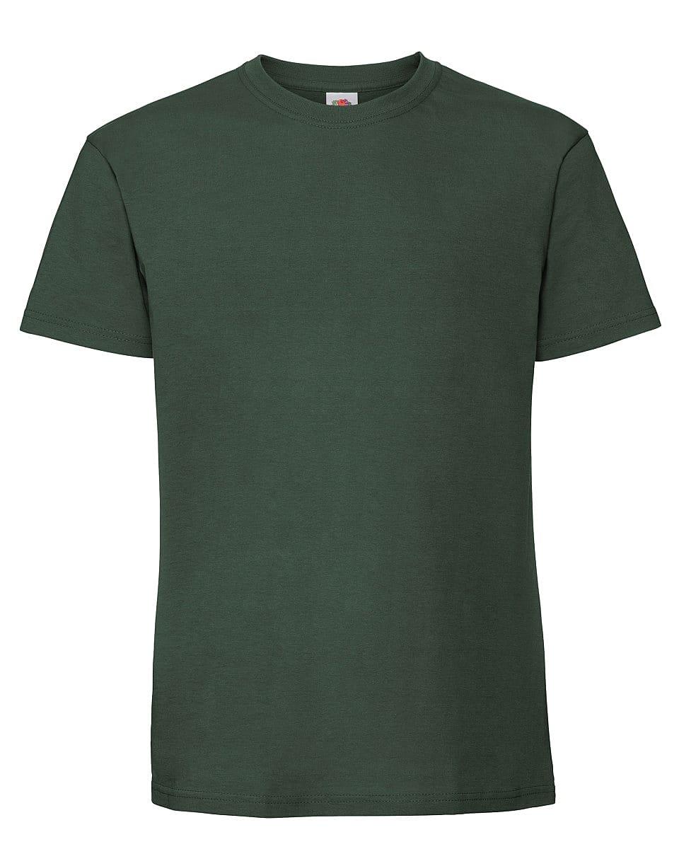 Fruit Of The Loom Mens Ringspun Premium T-Shirt in Bottle Green (Product Code: 61422)