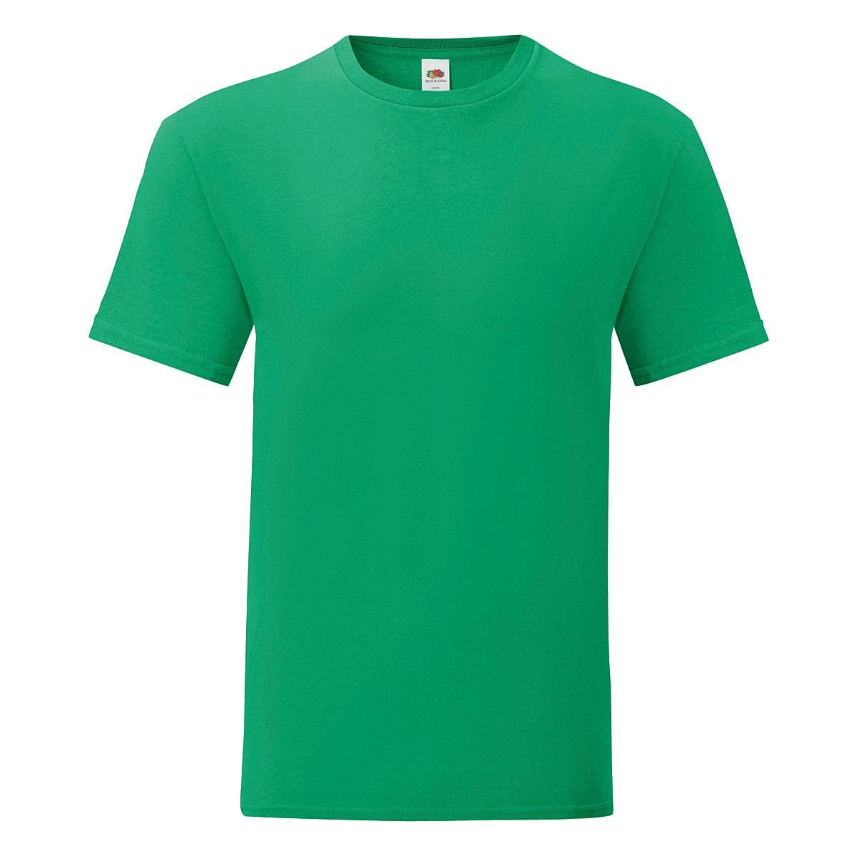 Fruit Of The Loom Mens Iconic T-Shirt in Kelly Green (Product Code: 61430)