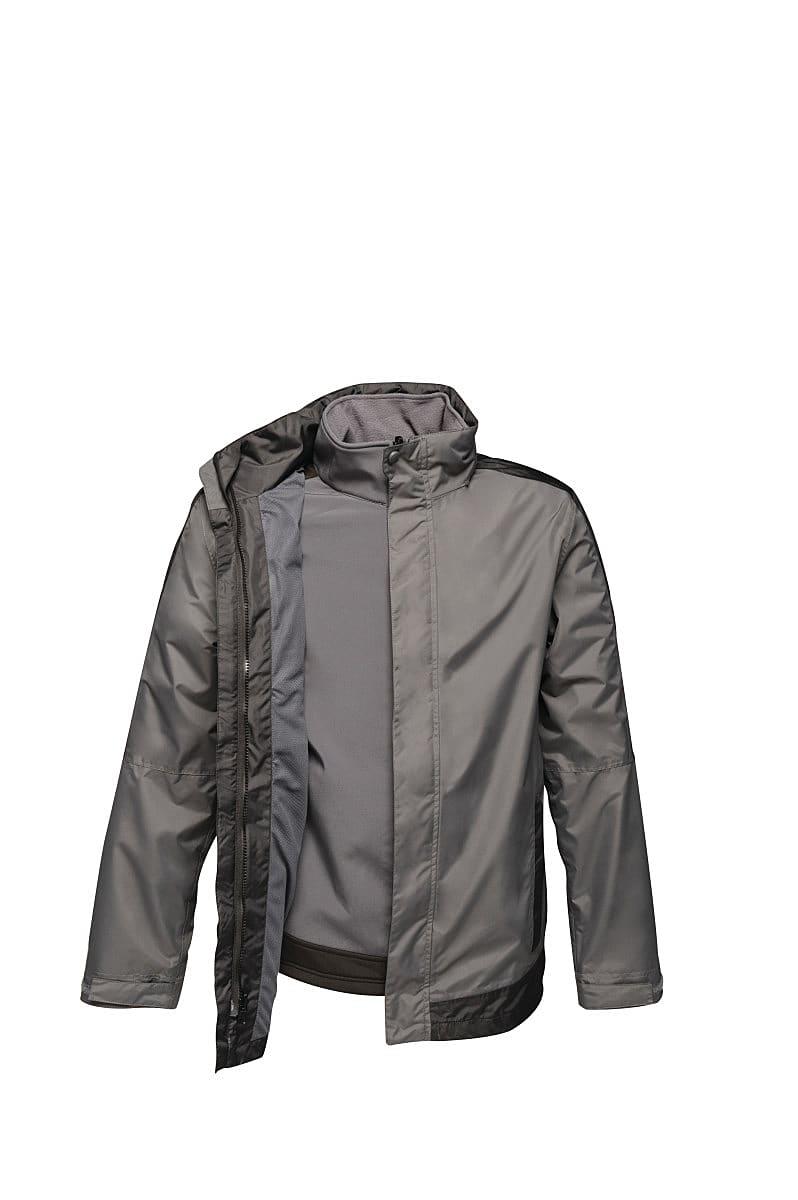 Regatta Mens Contrast 3-in-1 Jacket in Seal Grey / Black (Product Code: TRA151)