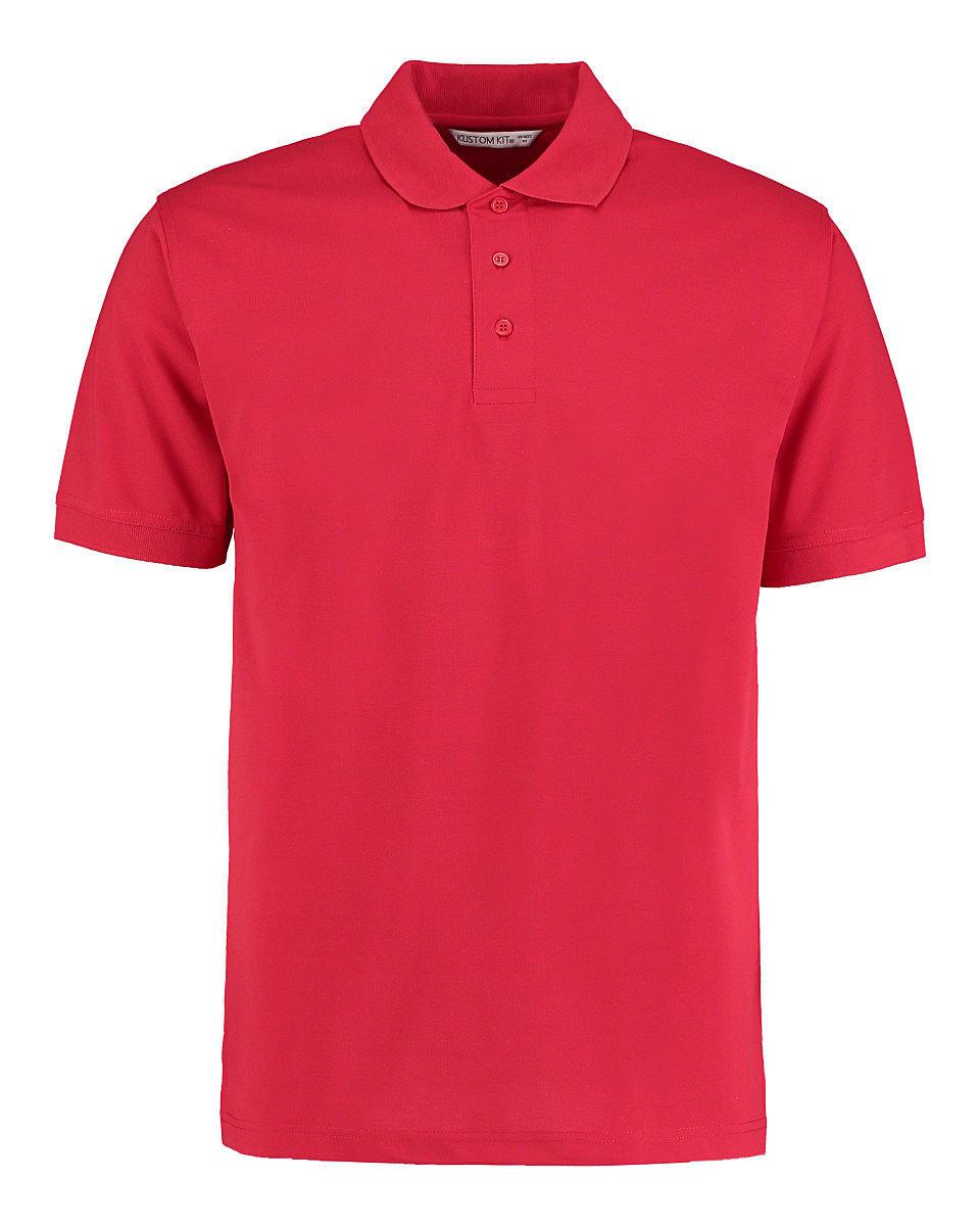 Kustom Kit Mens Klassic Superwash Polo Shirt in Red (Product Code: KK403)
