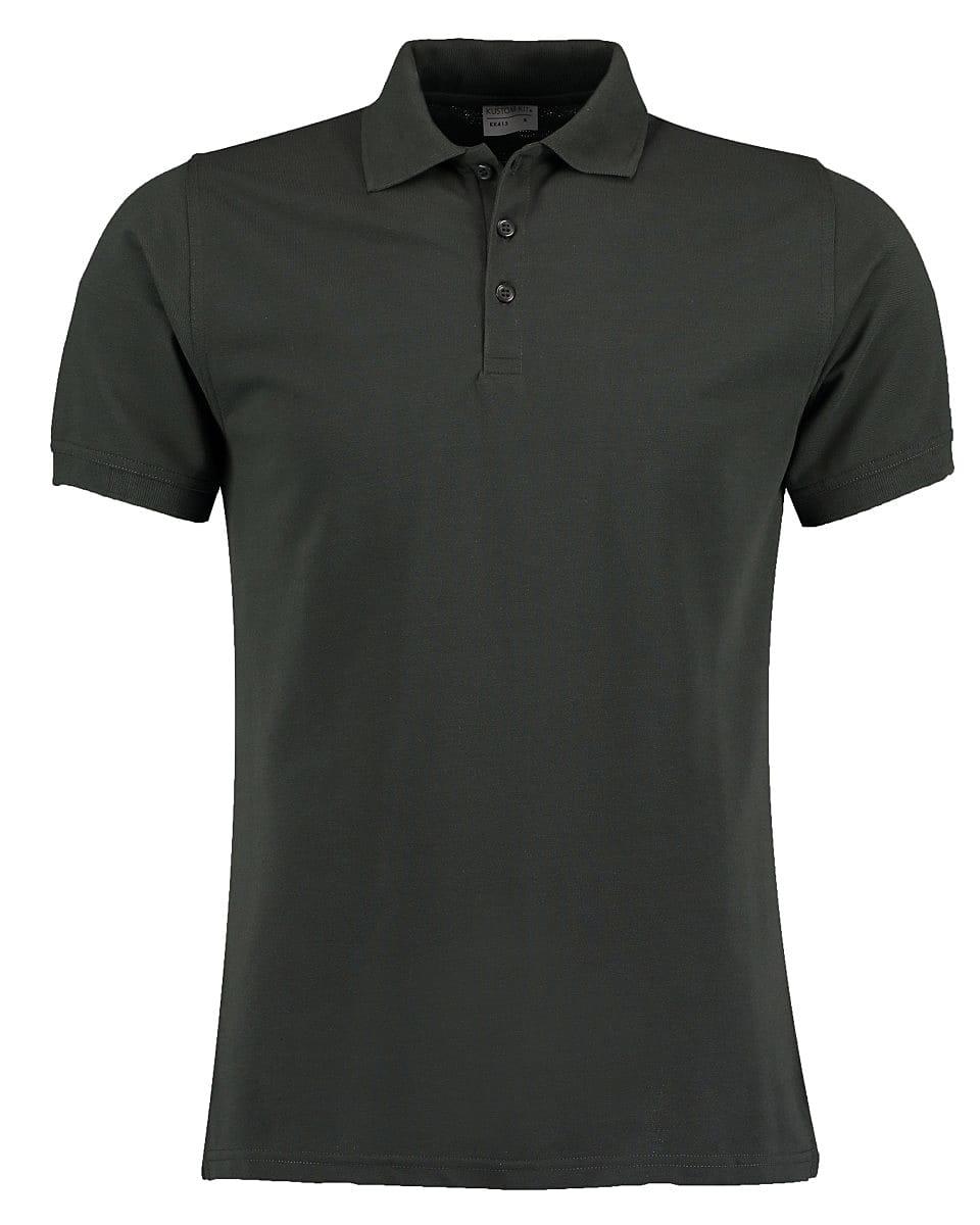 Kustom Kit Mens Slim Fit Short-Sleeve Polo Shirt in Graphite (Product Code: KK413)