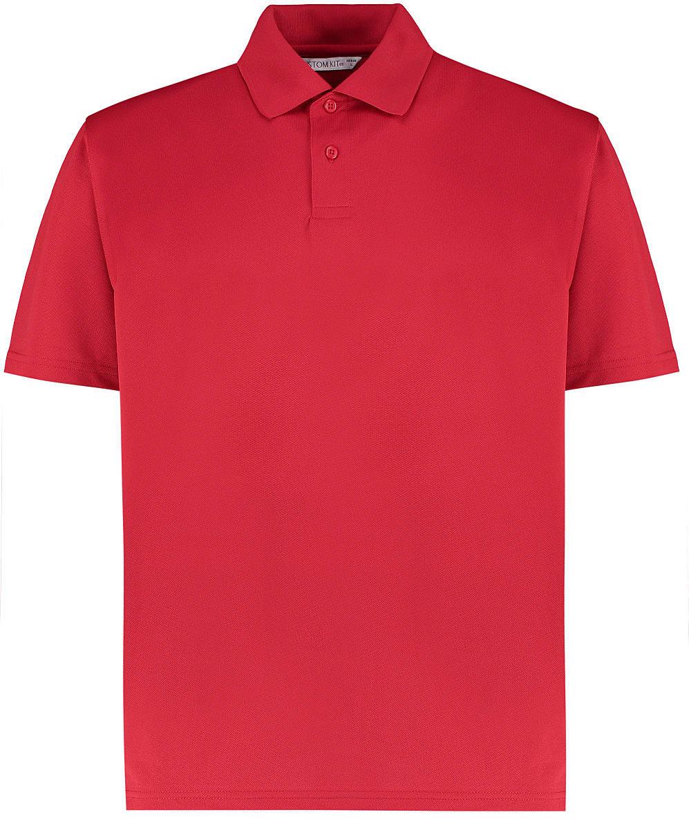 Kustom Kit Mens Cooltex Plus Pique Polo Shirt in Red (Product Code: KK444)