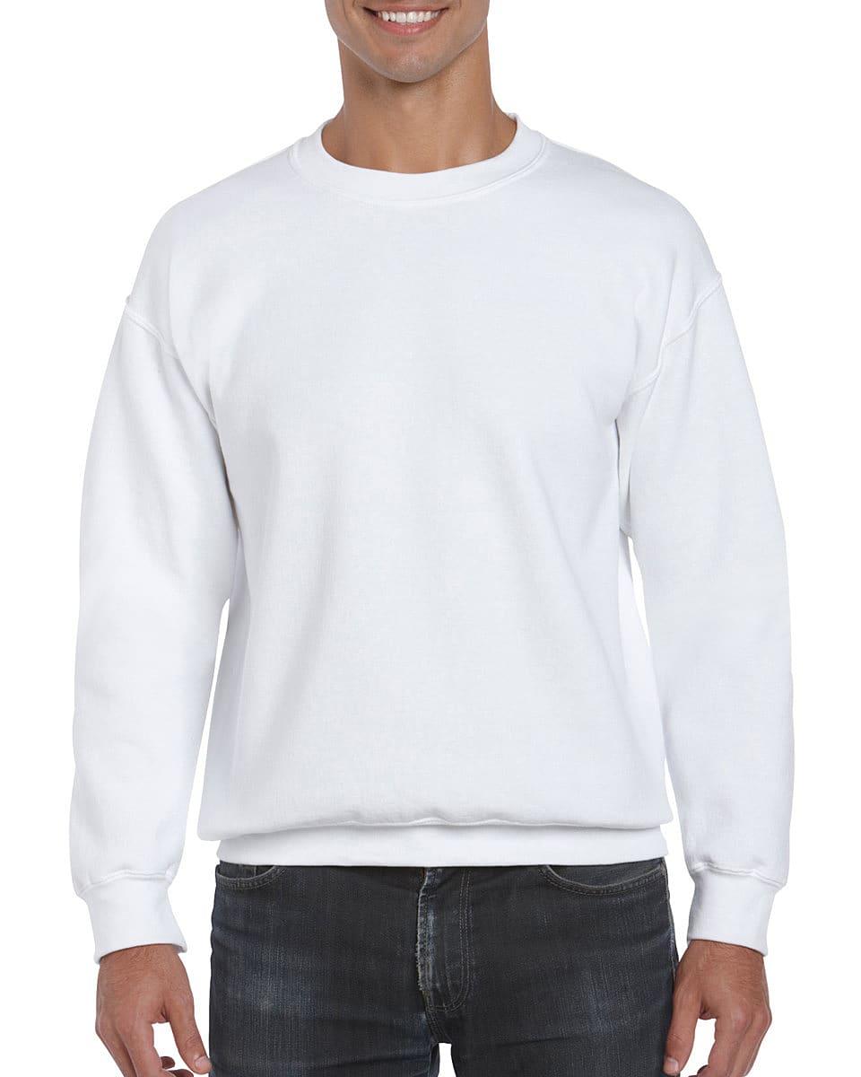 Gildan DryBlend Adult Set-In Sweatshirt in White (Product Code: 12000)