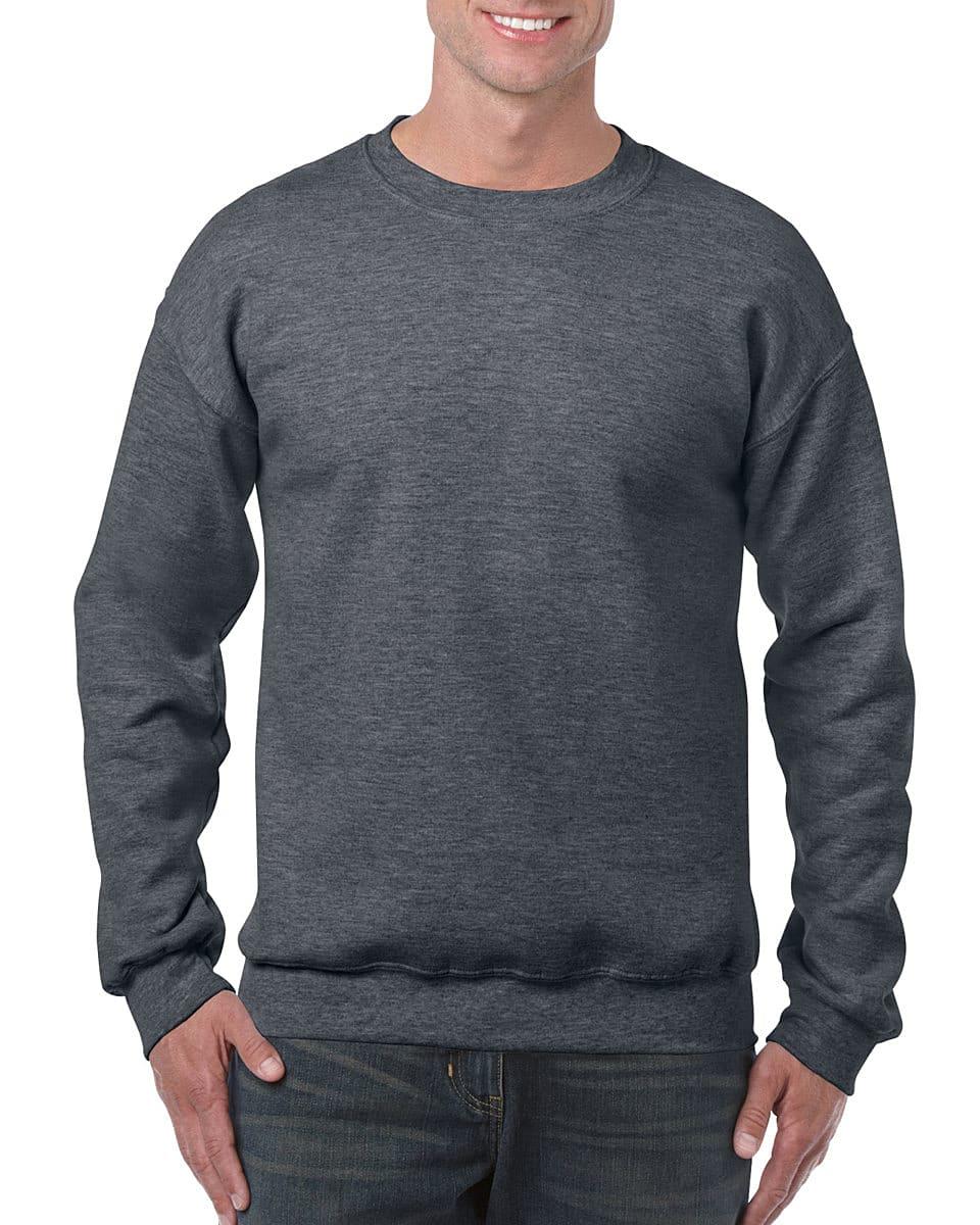 Gildan Heavy Blend Adult Crewneck Sweatshirt in Dark Heather (Product Code: 18000)