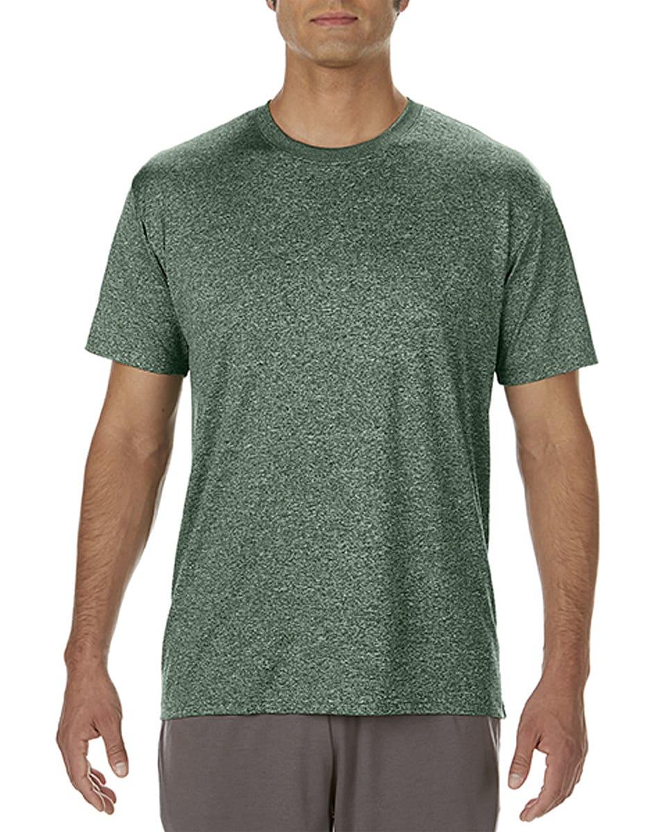 Gildan Adult Core T-Shirt in Heather Sport Dark Green (Product Code: 46000)
