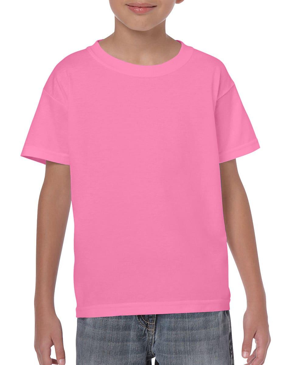 Gildan Childrens Heavy Cotton T-Shirt in Azalea (Product Code: 5000B)
