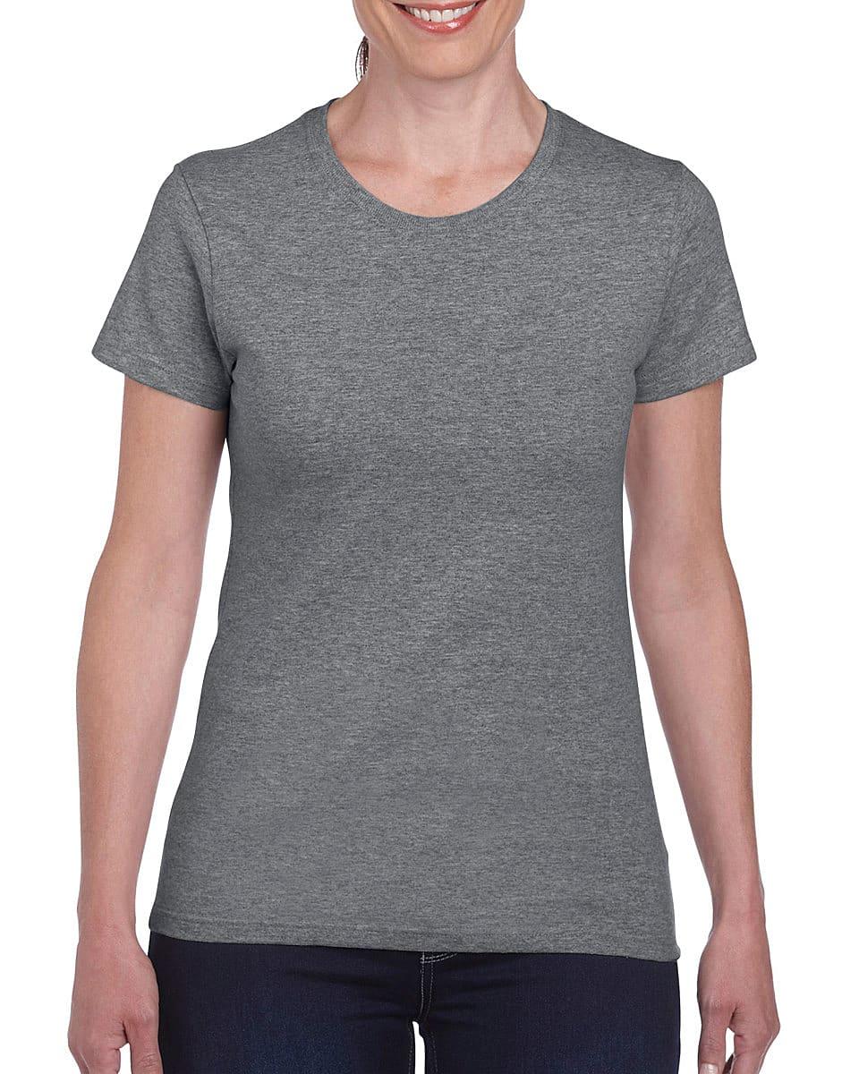 Gildan Womens Heavy Cotton Missy Fit T-Shirt in Graphite Heather (Product Code: 5000L)