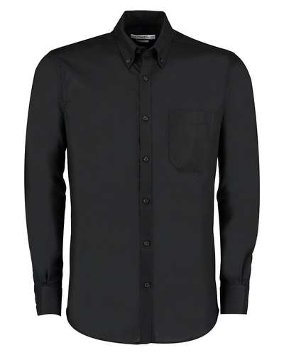 Kustom Kit Long-Sleeve Slim fit Oxford Shirt