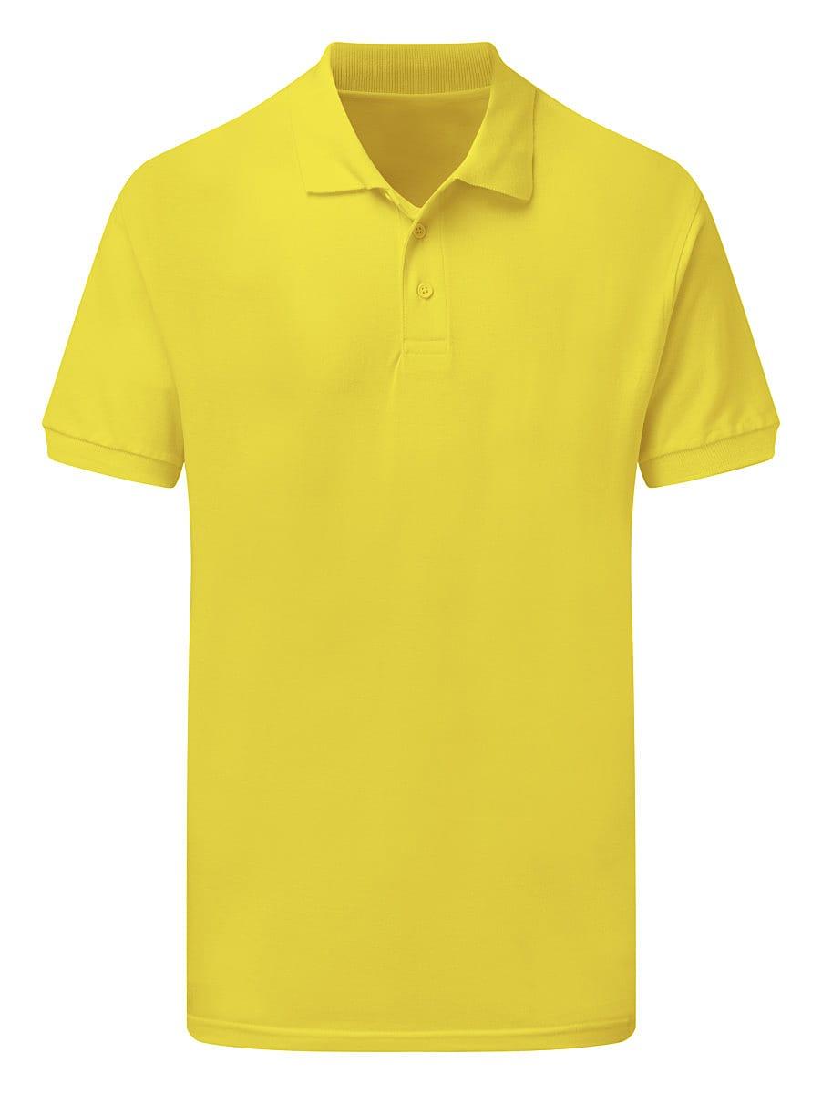 SG Mens Cotton Polo Shirt in Yellow (Product Code: SG50)