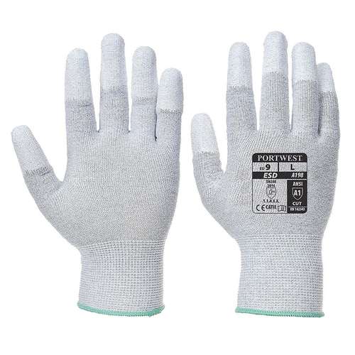 Portwest Vending Antistatic PU Fingertip Gloves - VA198
