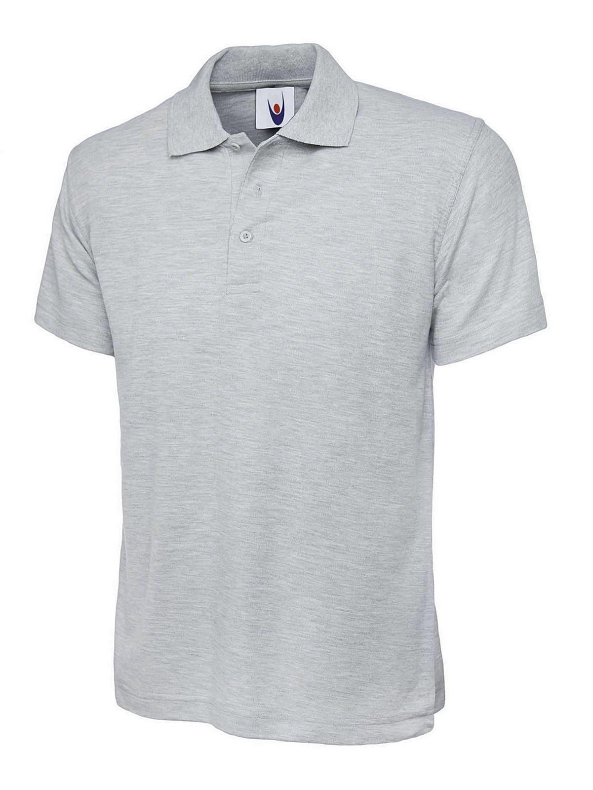 Uneek 220GSM Classic Polo Shirt in Heather Grey (Product Code: UC101)