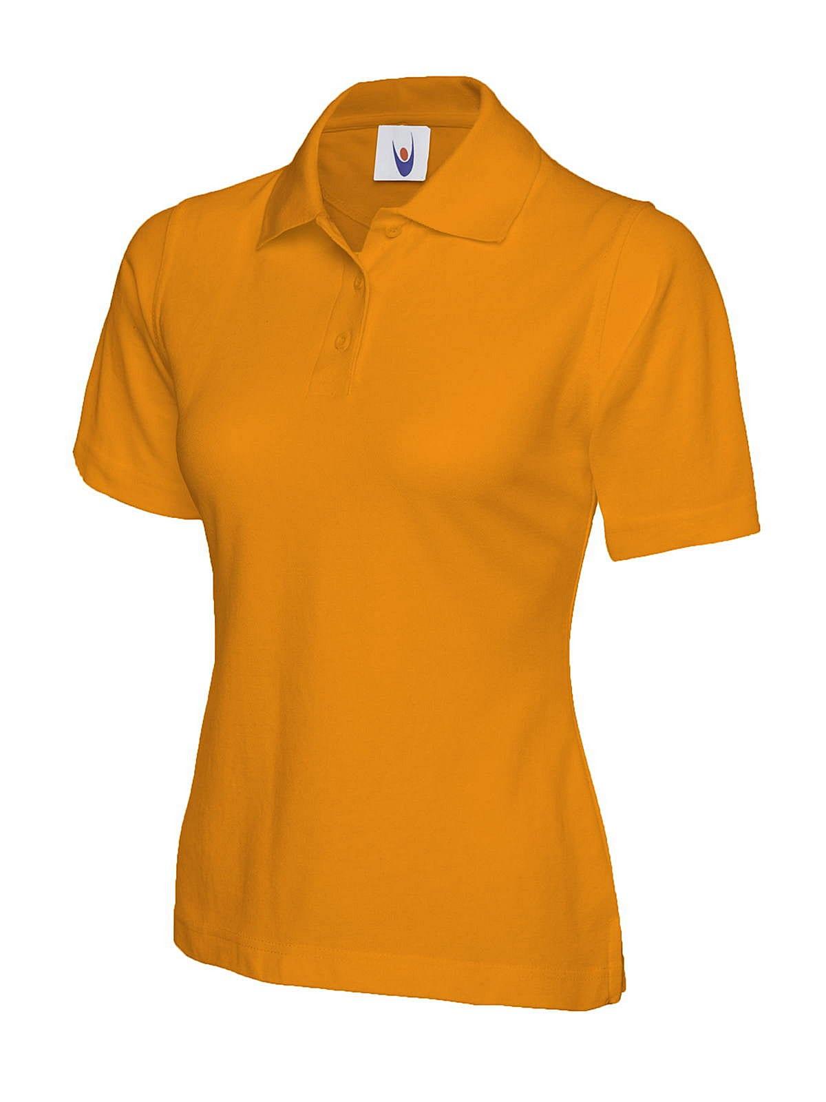Uneek 220GSM Womens Polo Shirt in Orange (Product Code: UC106)