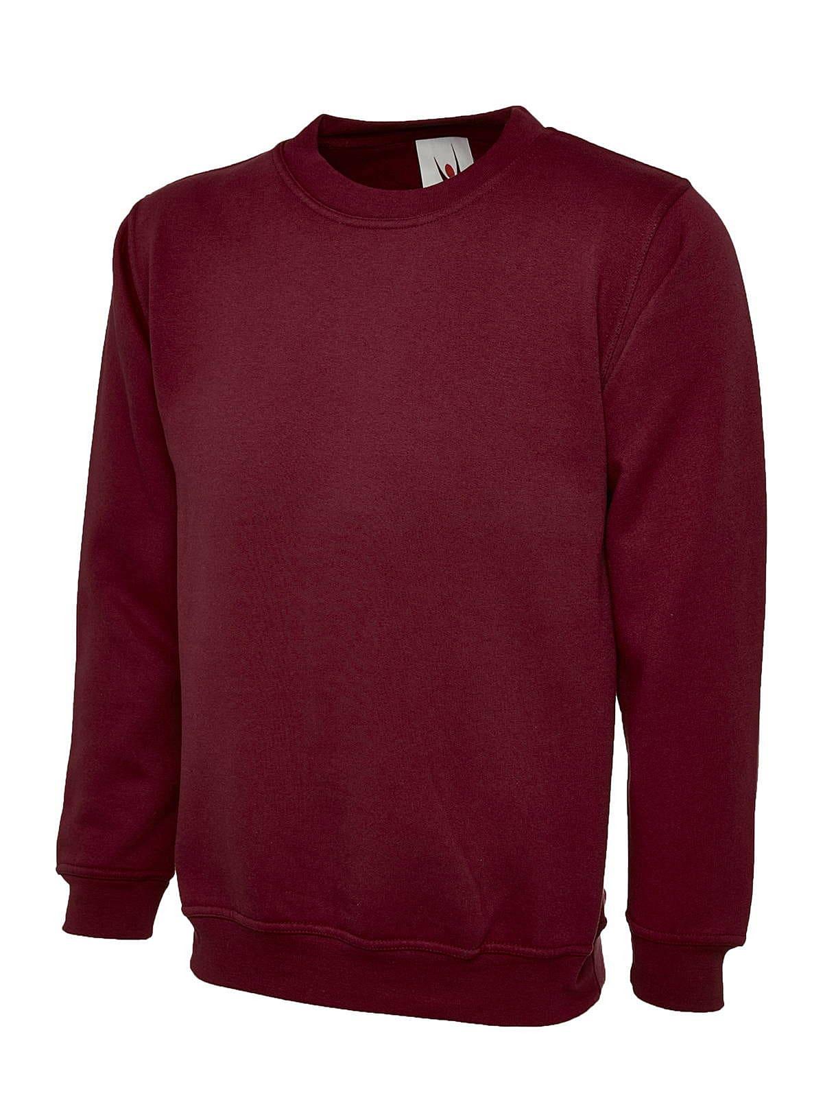 Uneek 300GSM Classic Sweatshirt in Maroon (Product Code: UC203)
