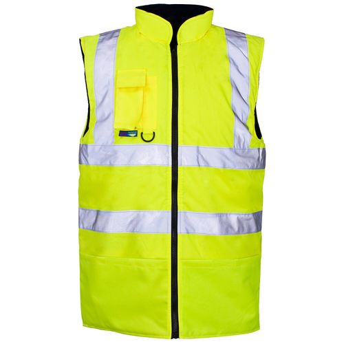 Supertouch Reversible Fleece Lined Bodywarmer Yellow