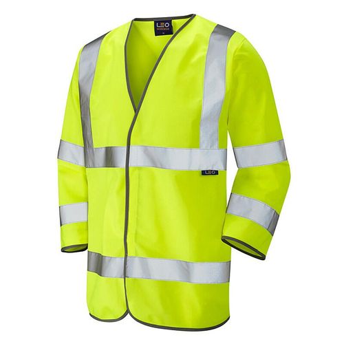 Leo Forches ISO 20471 Class 3 3/4 Sleeve Waistcoat Yellow