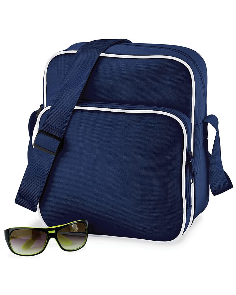 Bagbase Retro Day Bag in French Navy / White (Product Code: BG26)