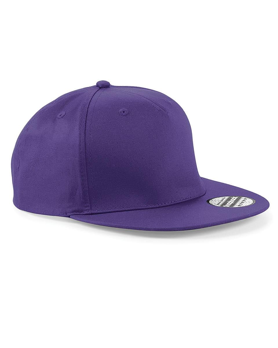 Beechfield Snapback Rapper Cap in Purple (Product Code: B610)