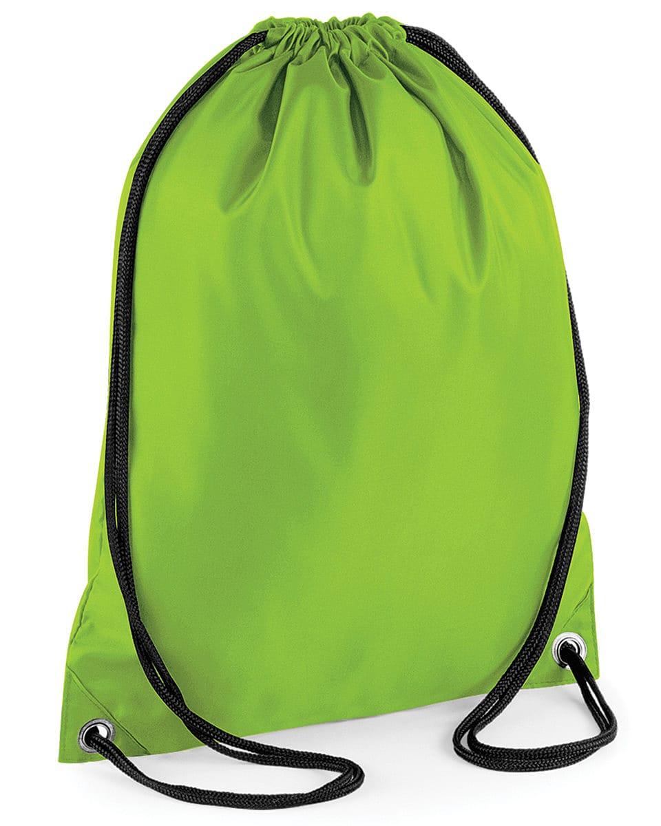 Bagbase Budget Gymsac in Lime (Product Code: BG5)