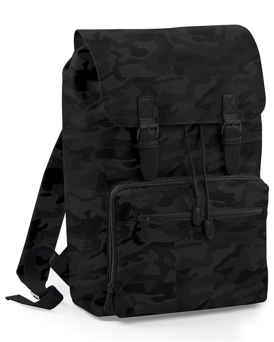 Bagbase Heritage Laptop Backpack in Midnight Camo / Black (Product Code: BG613)