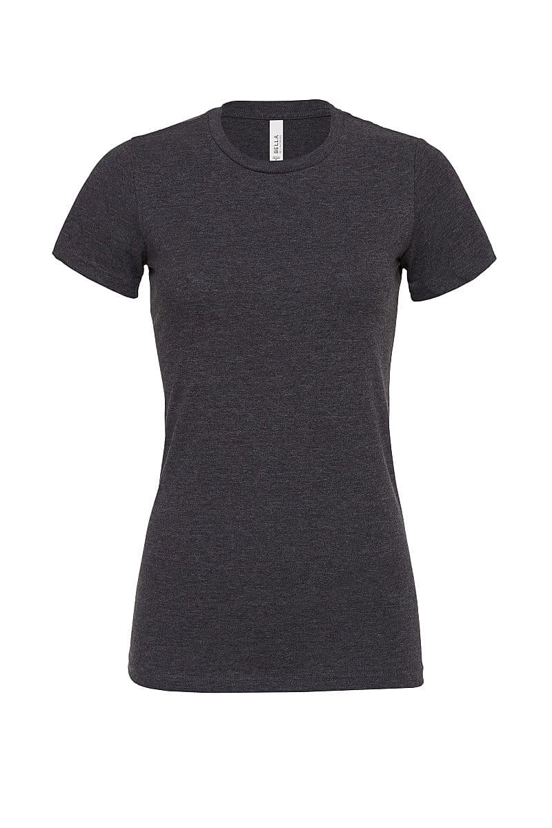 Bella Womens Relaxed Jersey Short-Sleeve T-Shirt in Dark Grey Heather (Product Code: BE6400)