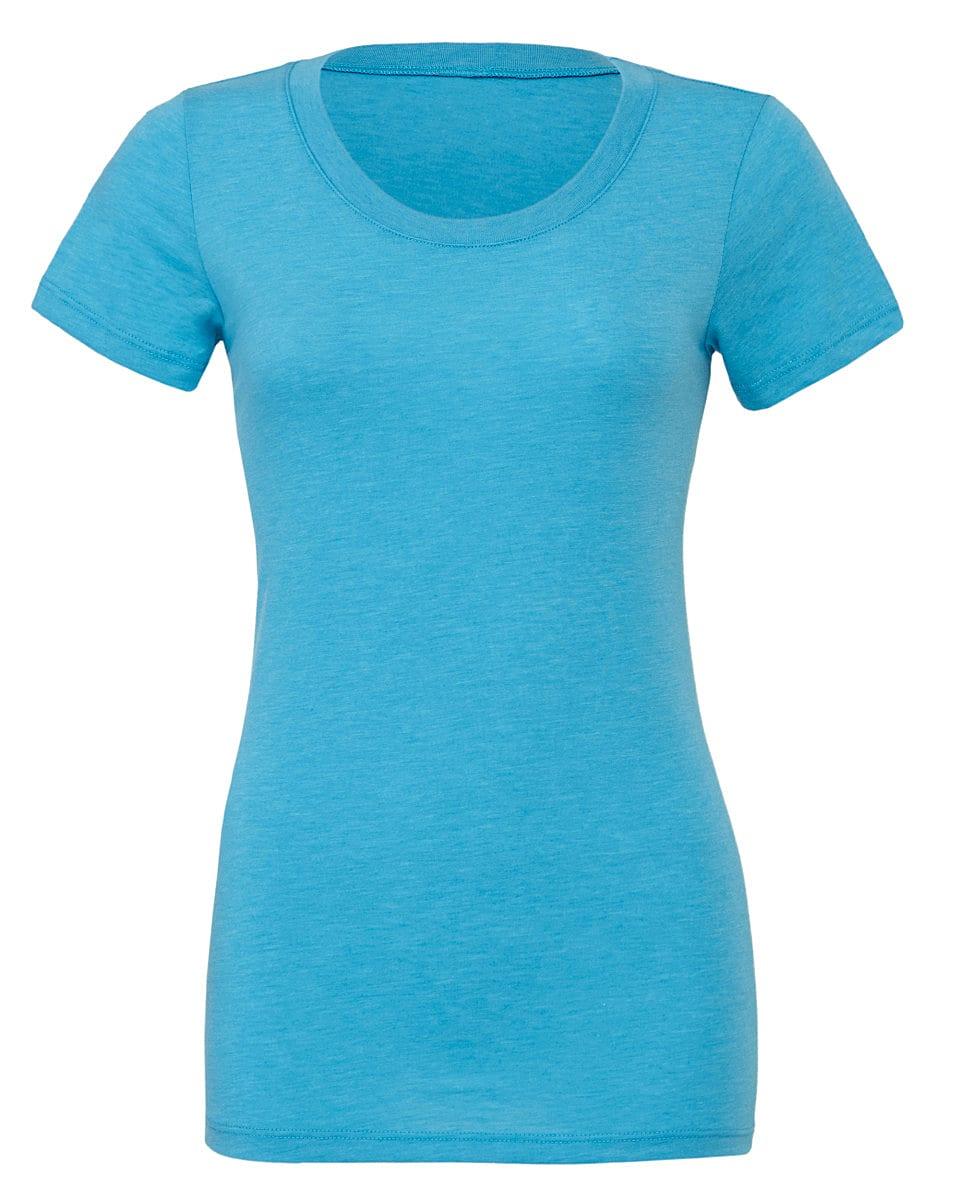 Bella Womens Triblend Short-Sleeve T-Shirt in Aqua Triblend (Product Code: BE8413)