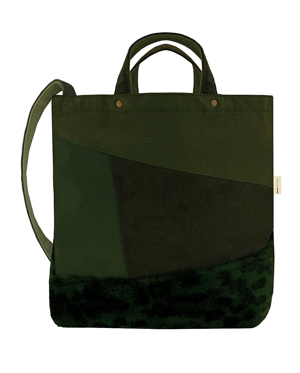 Jassz Bags Satomi Faux Fur Shoulder Bag in Olive Green (Product Code: A03)